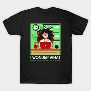 I wonder what my job description says today T-Shirt T-Shirt